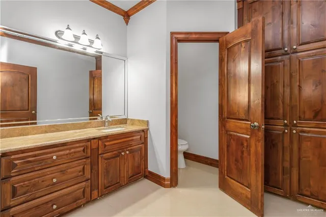 an aerial view of a house with a garden potted plants