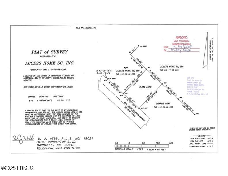 409 Wade Hampton Road Hampton, SC 29924 - Photo 2 of 2 409 Wade Hampton Plat