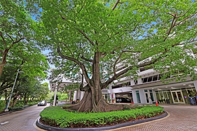 a front view of a building