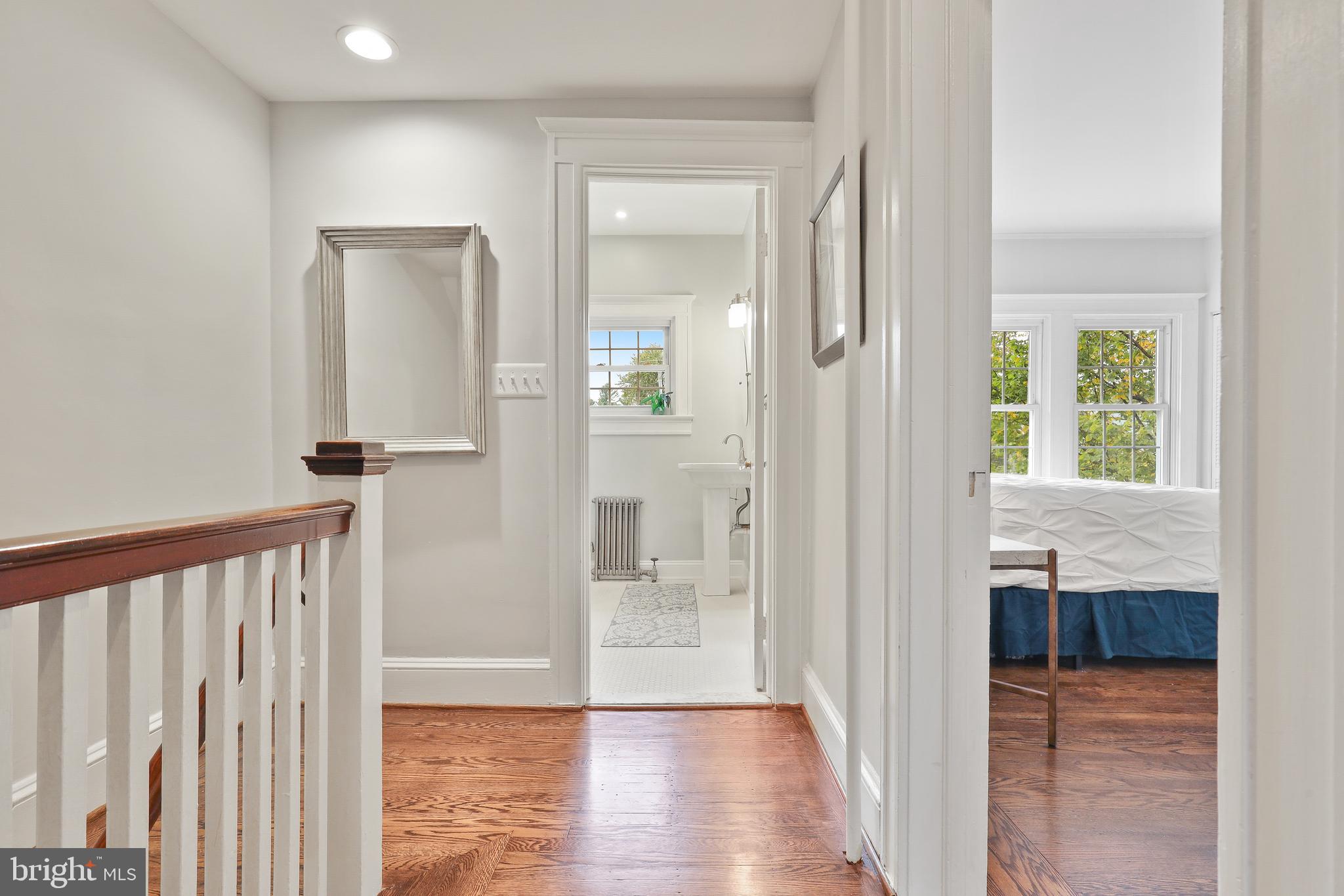 4304 Roland Avenue Baltimore, MD 21210 - Photo 16 of 45 Hall view of hall bathroom and bedroom