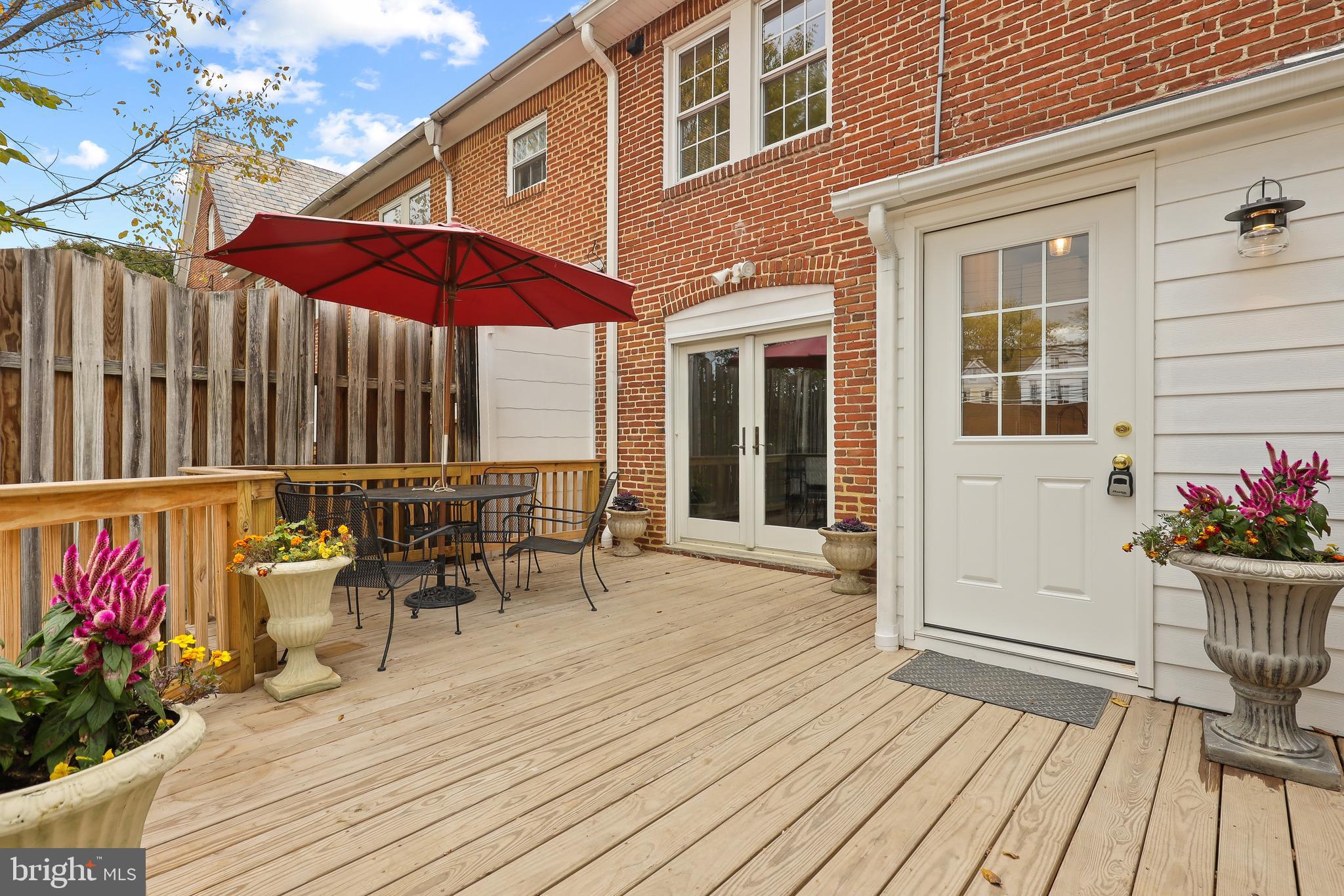 4304 Roland Avenue Baltimore, MD 21210 - Photo 43 of 45 new deck w/new rear door on R & DR Anderson drs
