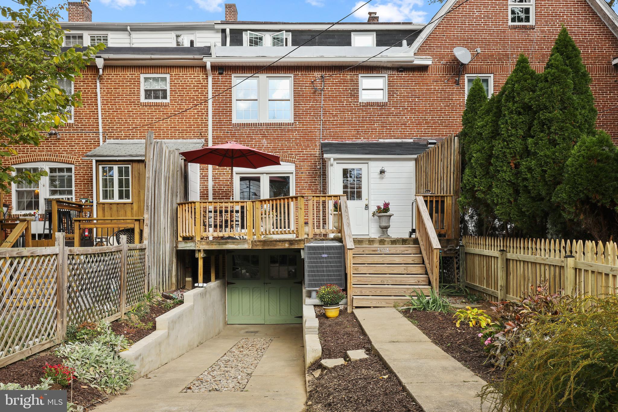 4304 Roland Avenue Baltimore, MD 21210 - Photo 44 of 45 view- rear with new 2nd fl roof coat and new mudrm