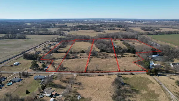 an aerial view of a houses