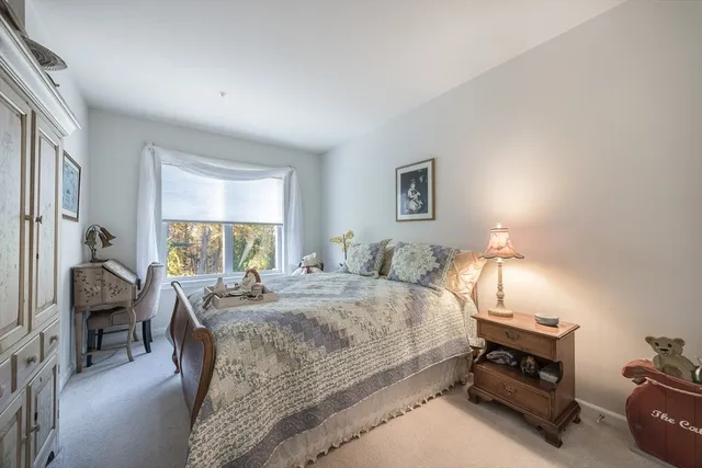 a bed room with a bed and a couch