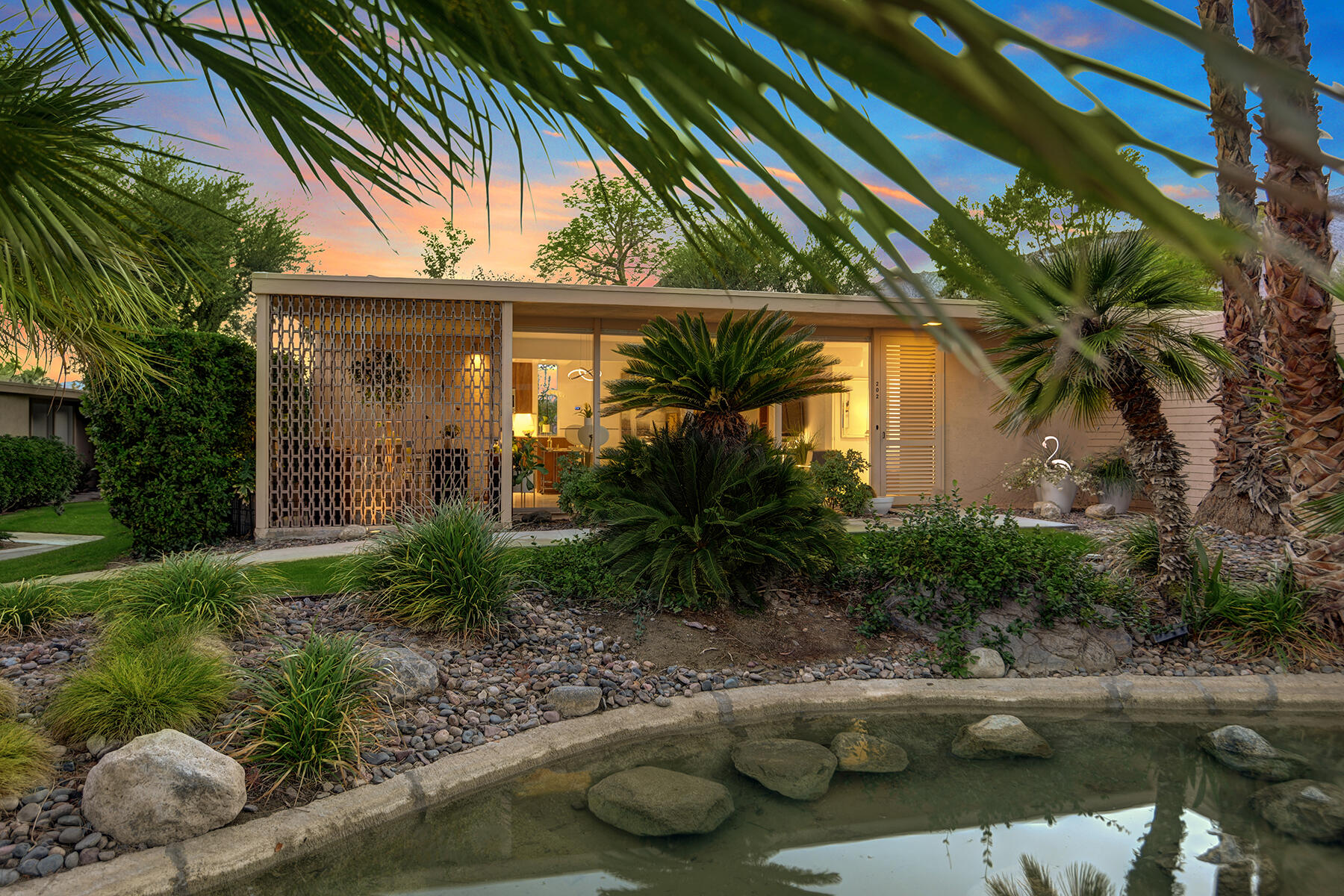 360 Cabrillo Road, Unit 202 Palm Springs, CA 92262 - Photo 40 of 49 ACROSS STREAM TO UNIT DUSK MLS
