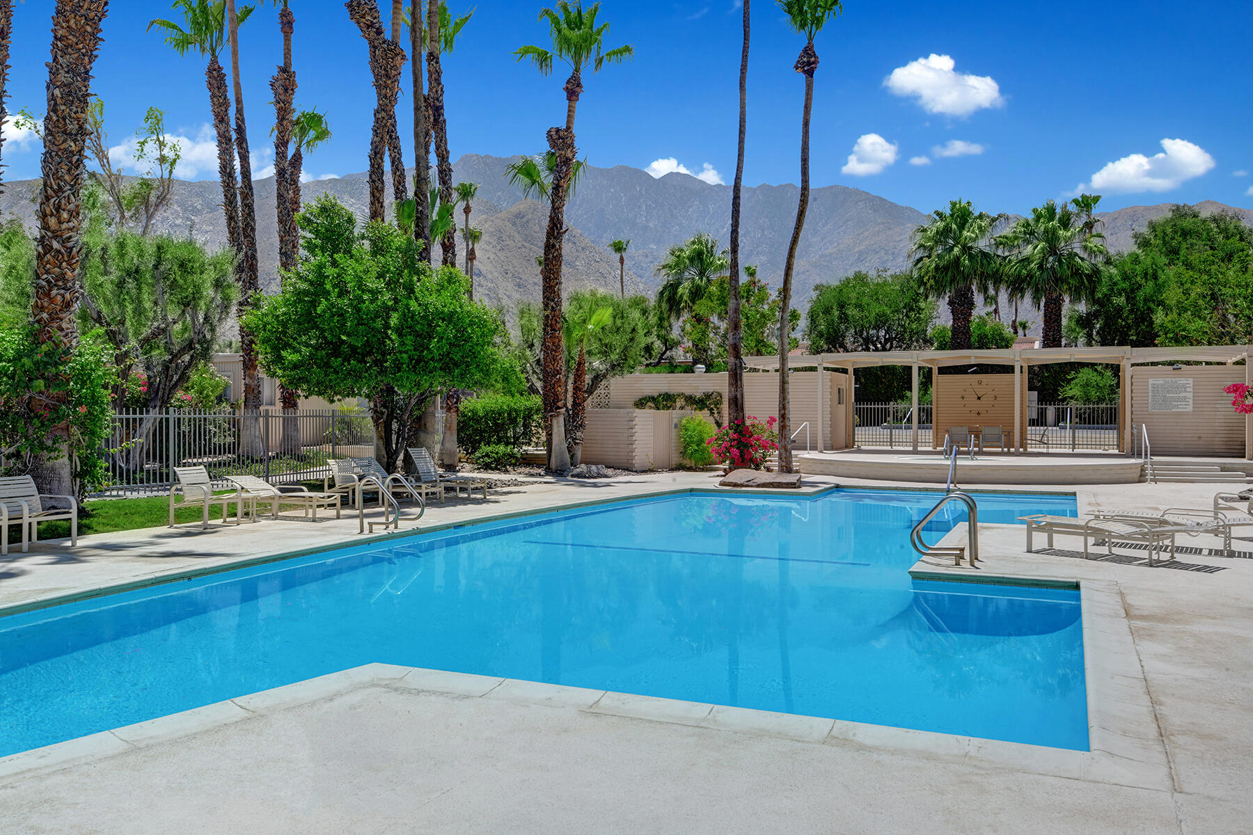 360 Cabrillo Road, Unit 202 Palm Springs, CA 92262 - Photo 48 of 49 POOL TO MOUNTAINS ANGLED MLS