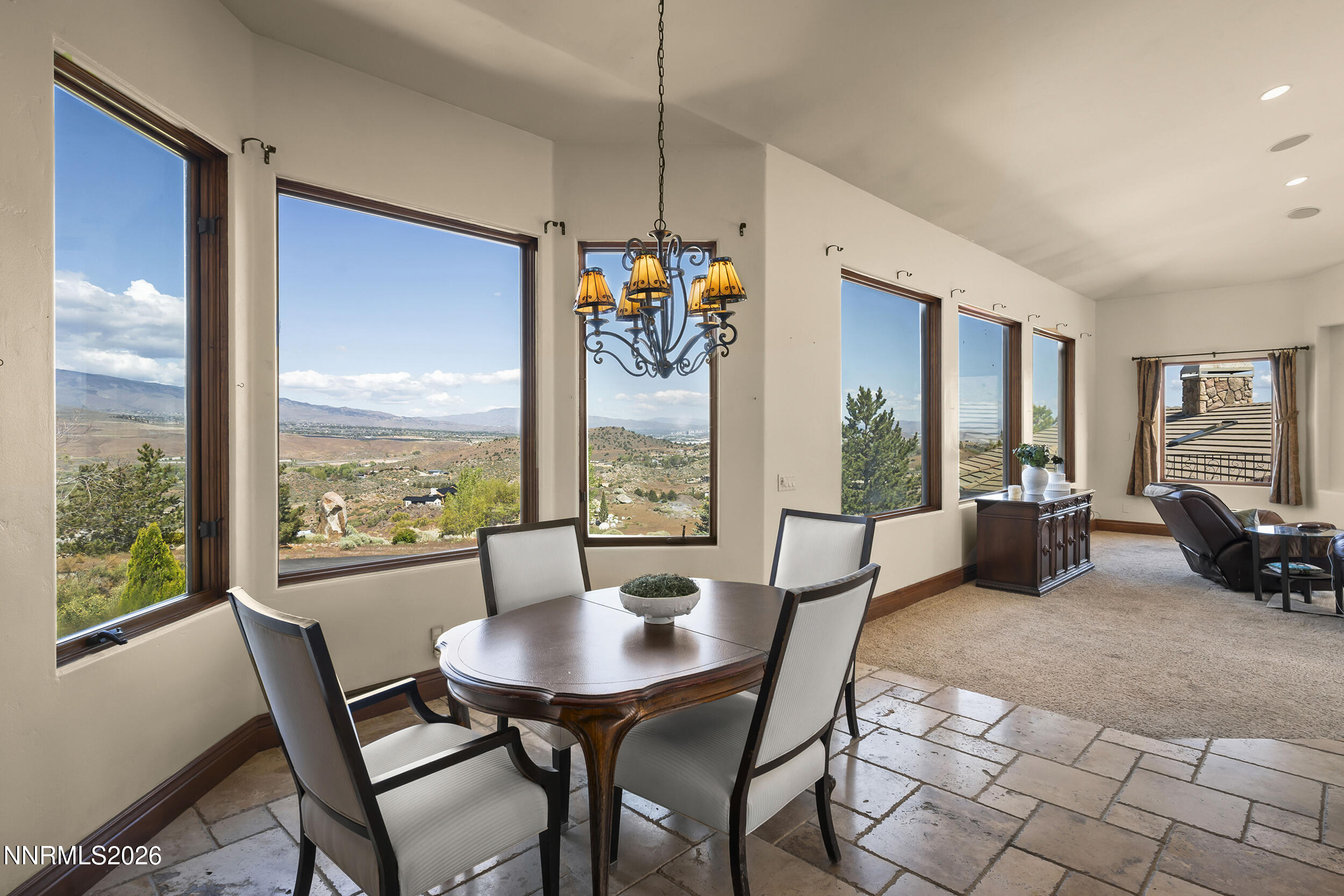 17300 Majestic View Drive Reno, NV 89521 - Photo 14 of 57 a view of a dining room and furniture window and outside view