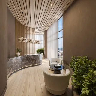 a bedroom with a bed and a cabinets