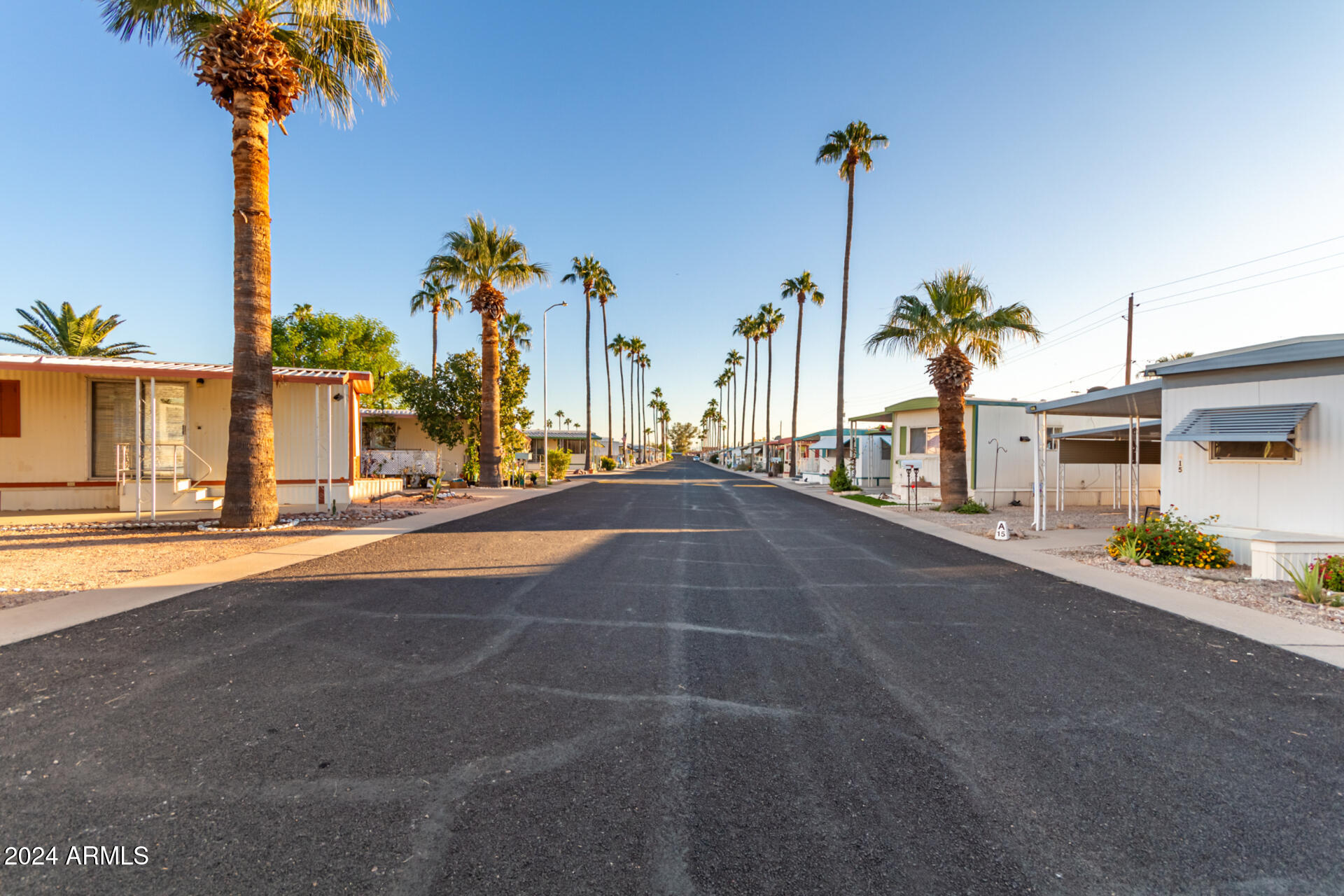 44 South Hawes Road, Unit A15 Mesa, AZ 85208 - Photo 32 of 40 a view of a street with palm trees