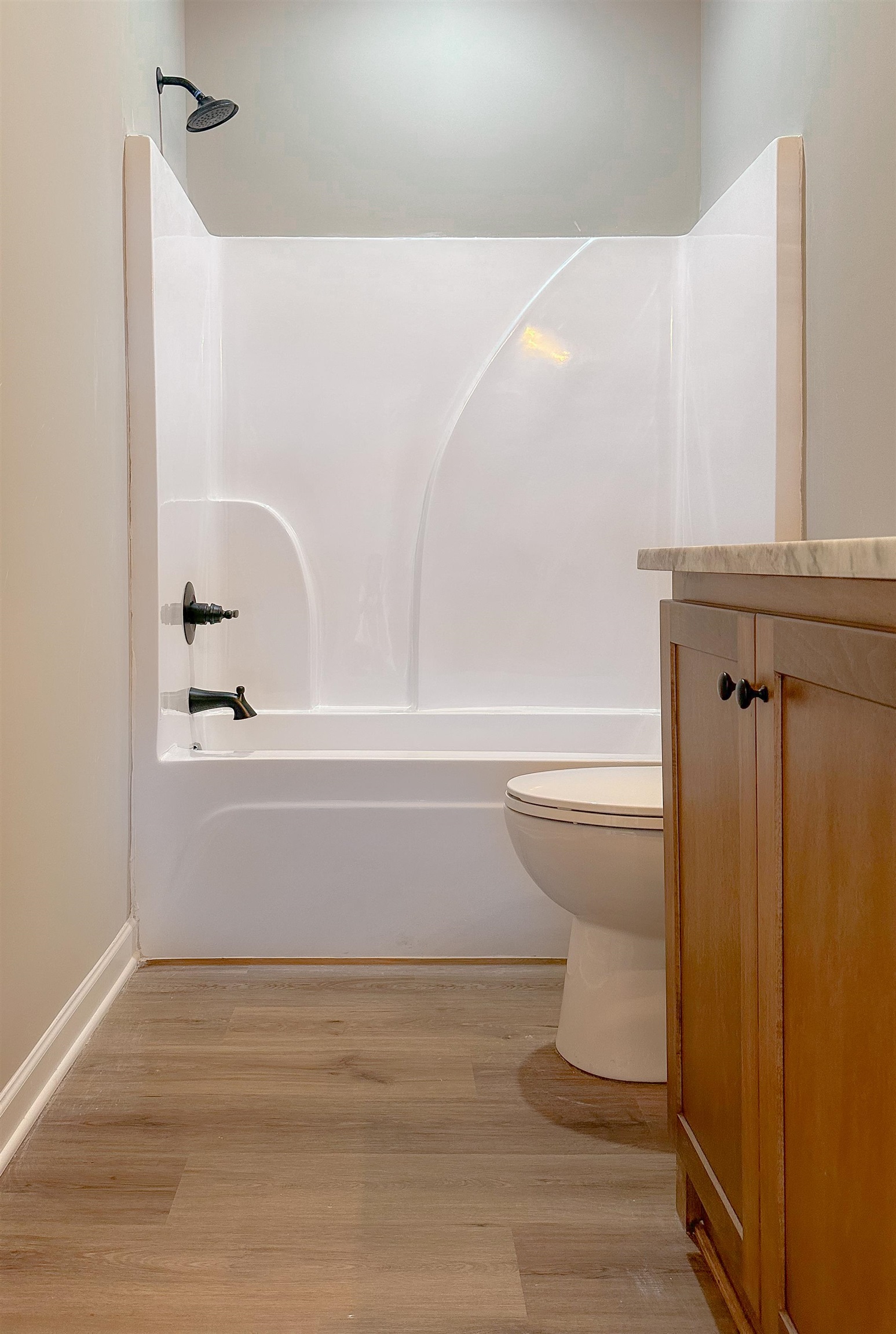 126 Stewart Road Munford, TN 38058 - Photo 19 of 23 Full bathroom featuring vanity, toilet, and shower / bath combination