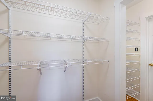 a close view of closet