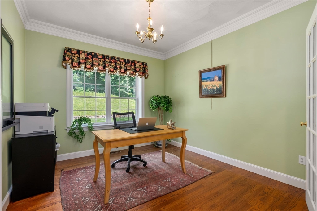 40 York Road Wayland, MA 01778 - Photo 17 of 37 a view of a workspace with furniture window and wooden floor