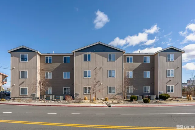 a front view of a building