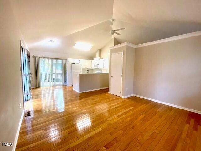 3612 Mill Run Raleigh, NC 27612 - Photo 4 of 31 a view of empty room with wooden floor and fan