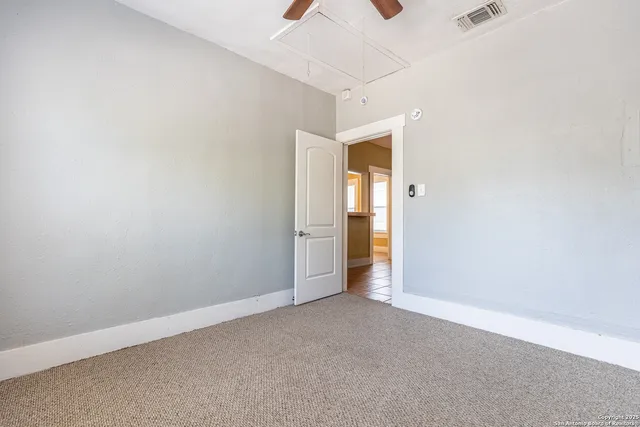 a view of an empty room