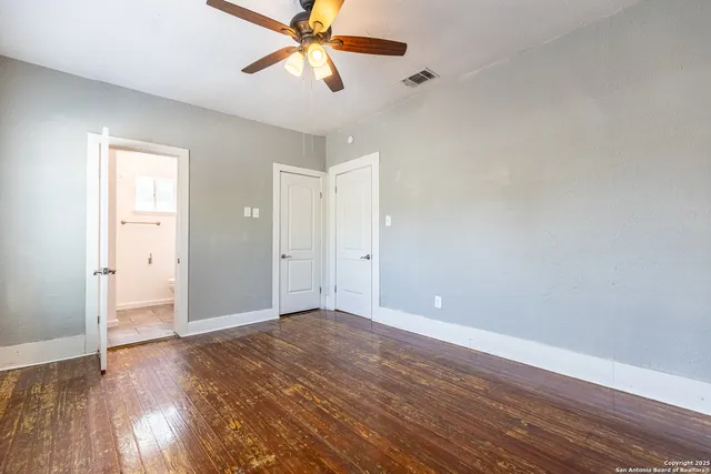 wooden floor in an empty room