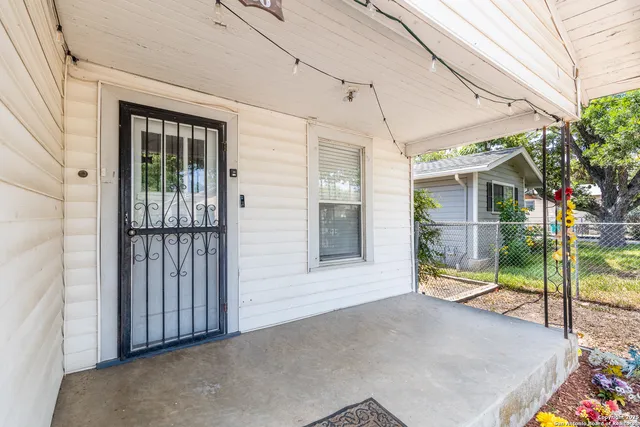 a view of a house with a porch