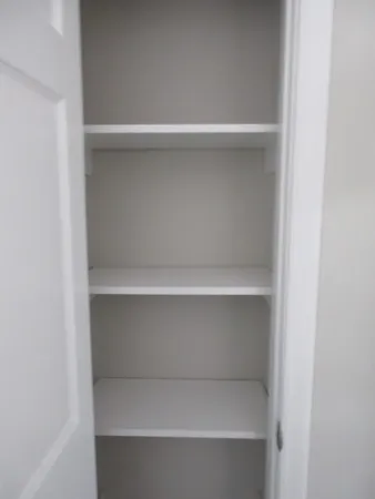 a close view of closet