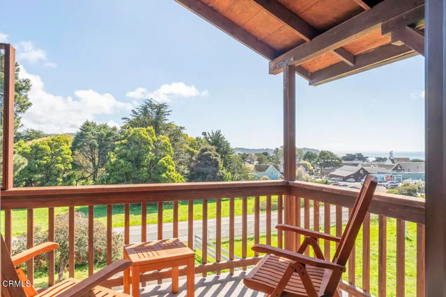 a view of an front door