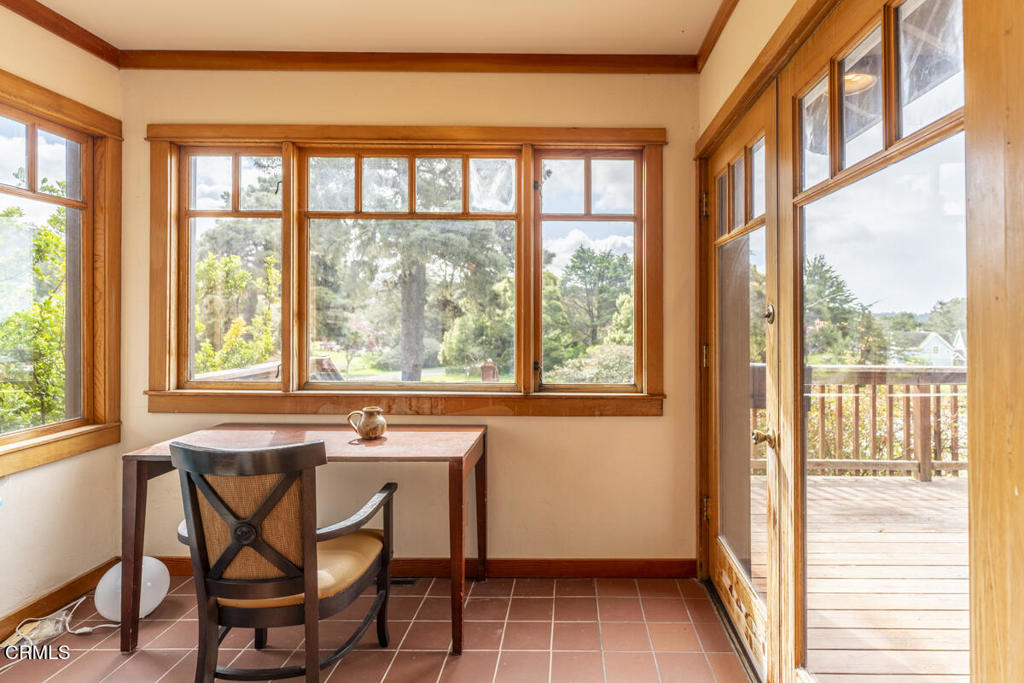 44920 Little Lake Road Mendocino, CA 95460 - Photo 41 of 62 a dining room with furniture and windows
