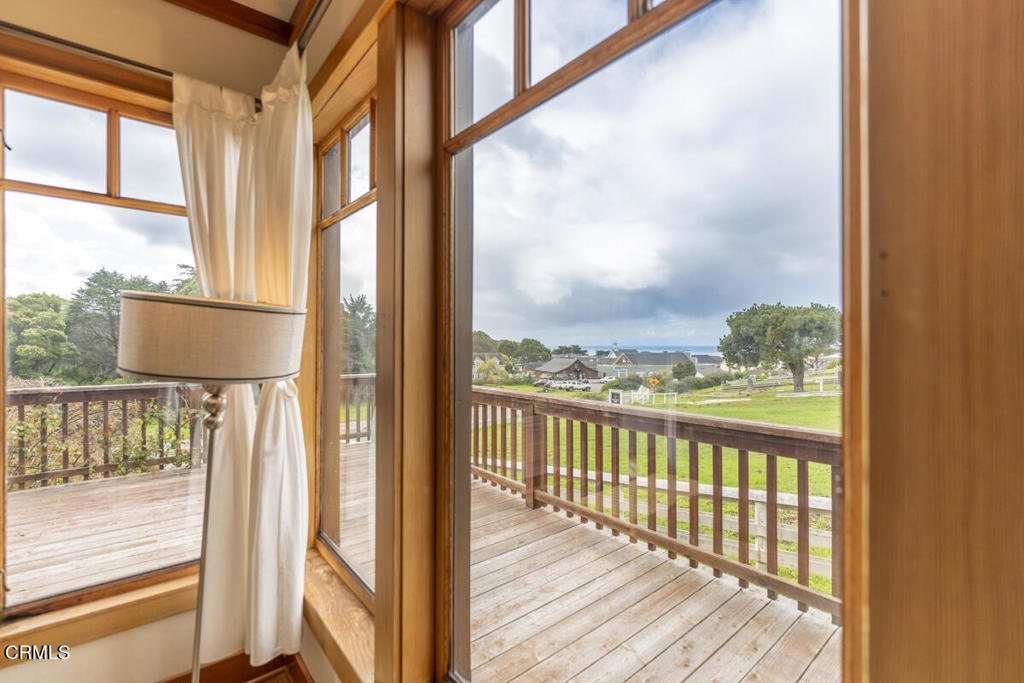 44920 Little Lake Road Mendocino, CA 95460 - Photo 55 of 62 a view of a balcony with wooden floor