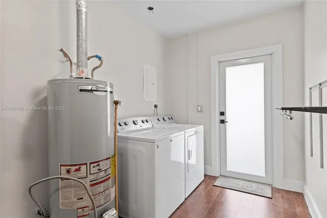 a room with storage and utility