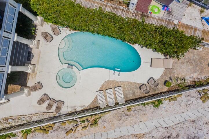 410 Beachfront Trail Santa Rosa Beach, FL 32459 - Photo 40 of 102 an aerial view of a house with a yard