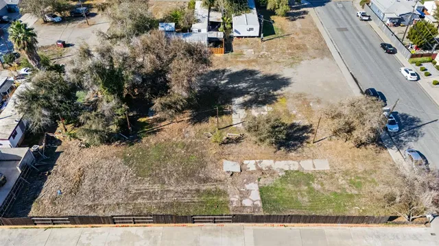 an aerial view of a city