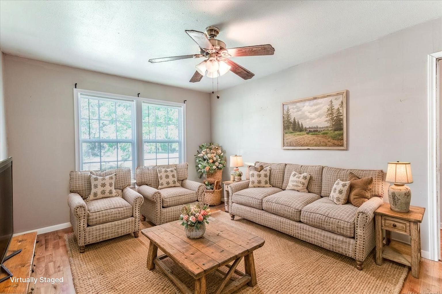 Living room. Staged.