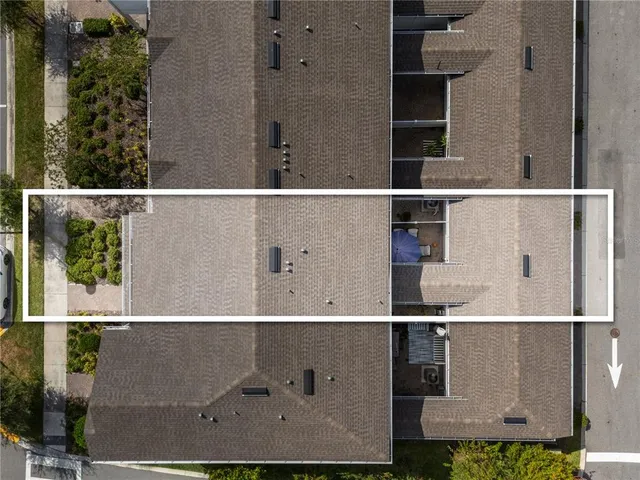 a aerial view of a house