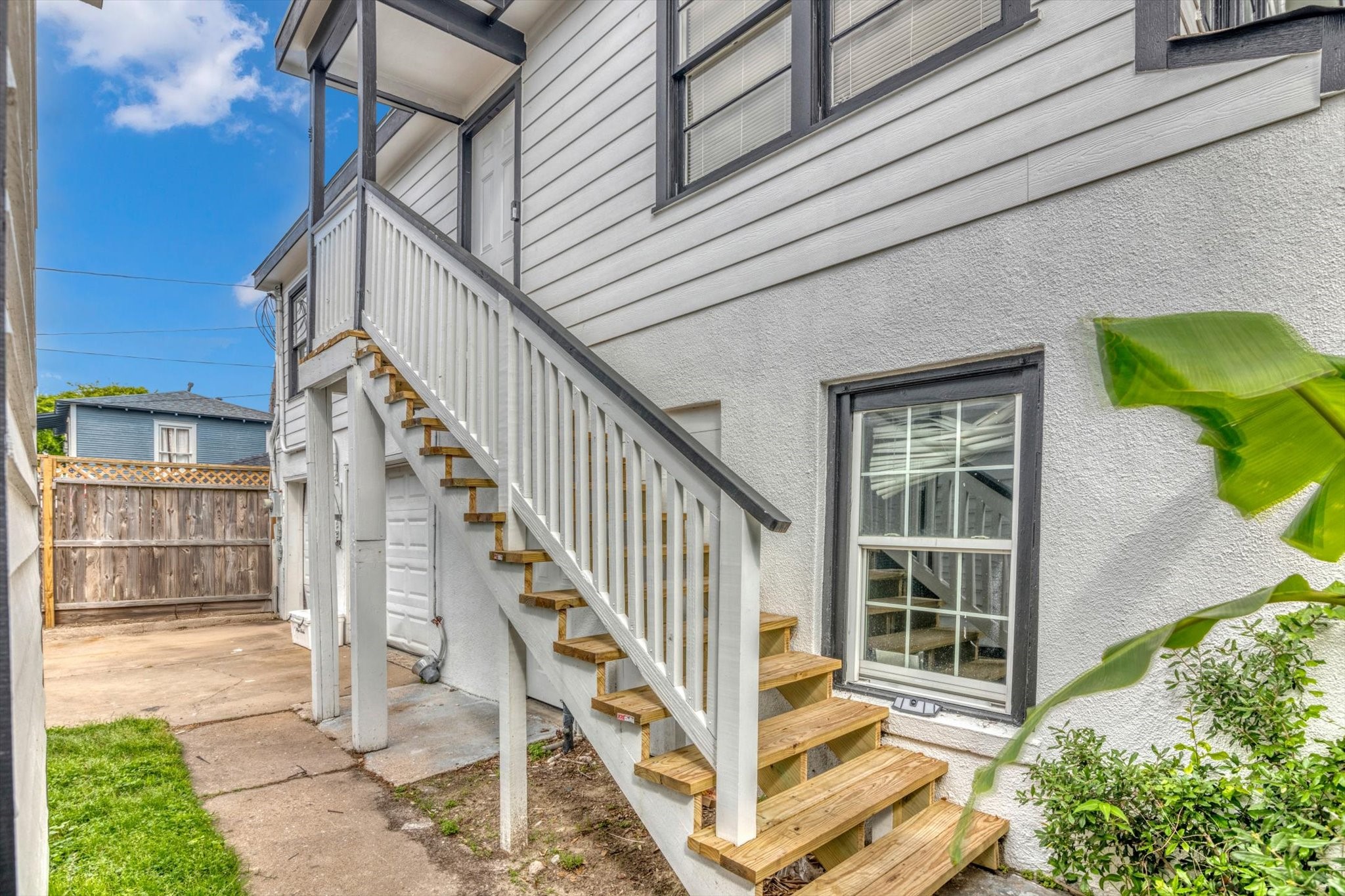 a view of front door of house