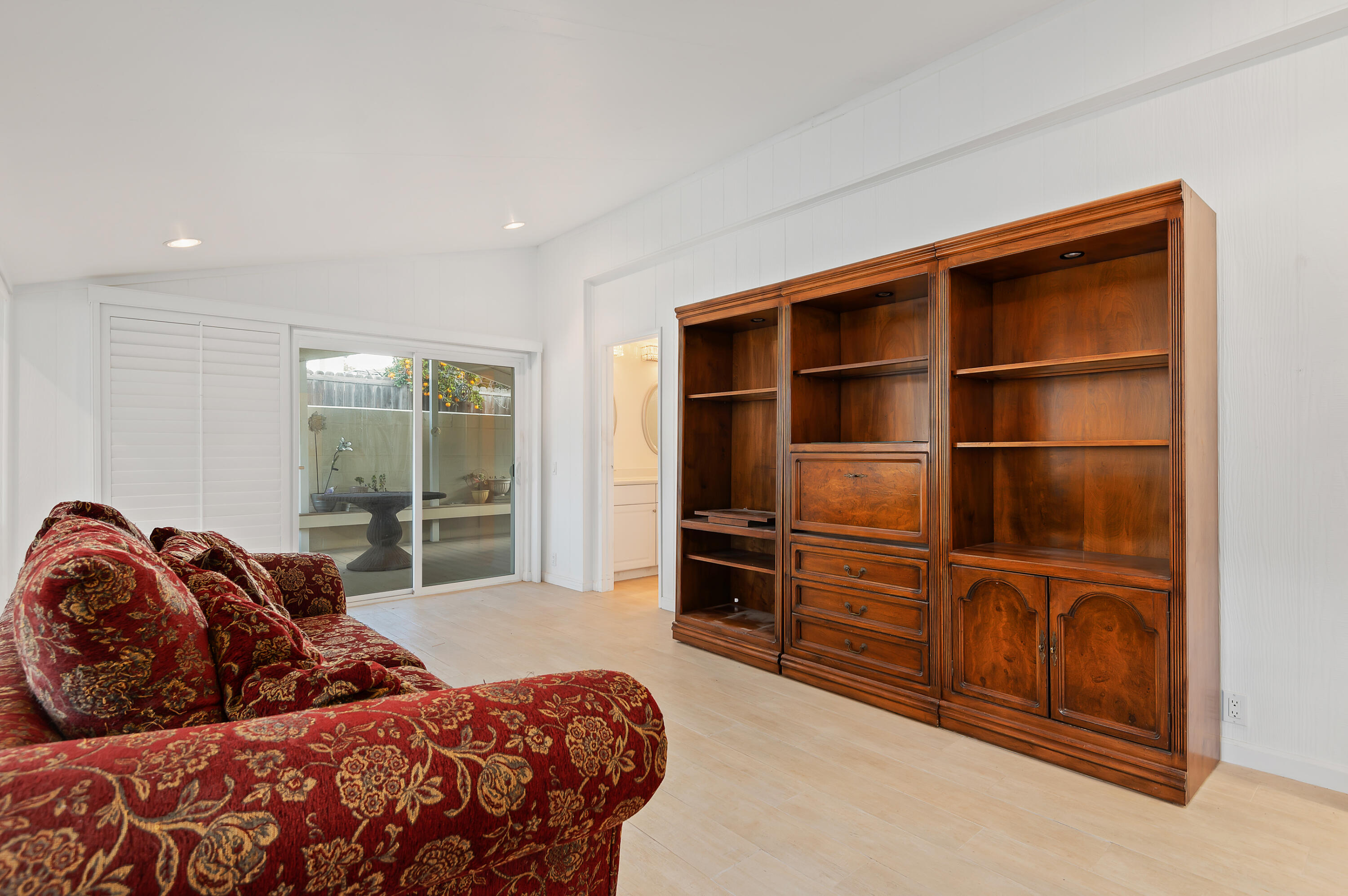 340 Old Mill Road, Unit SPC 16 Santa Barbara, CA 93110 - Photo 15 of 28 a bedroom with a bed and a view of kitchen