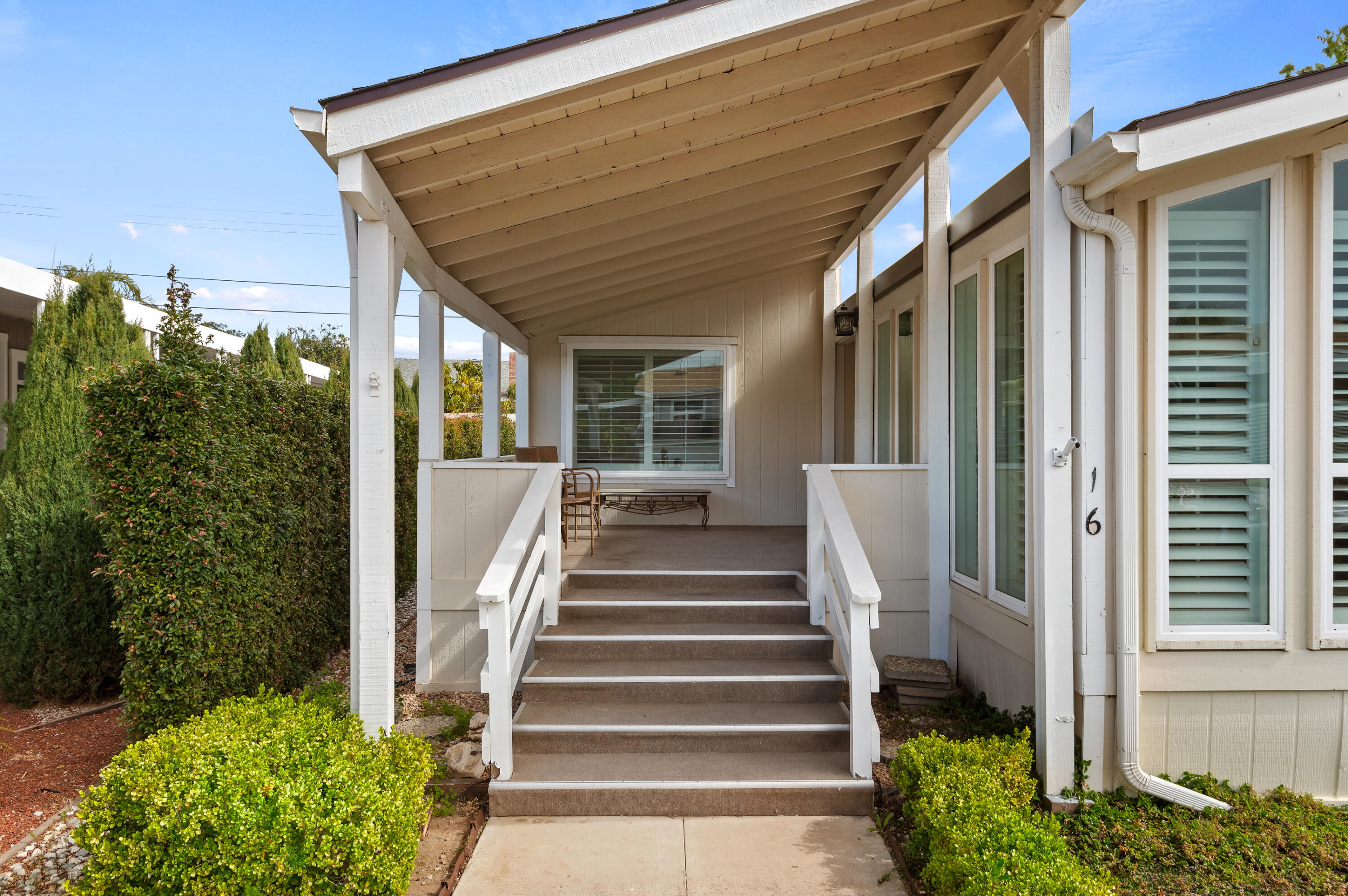 340 Old Mill Road, Unit SPC 16 Santa Barbara, CA 93110 - Photo 3 of 28 a view of a house with entryway and plants