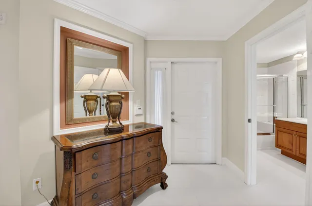a view of living room with cabinet
