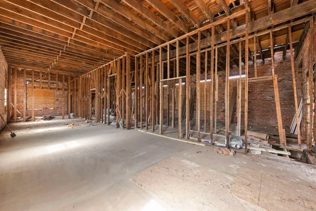 a view of a bike garage