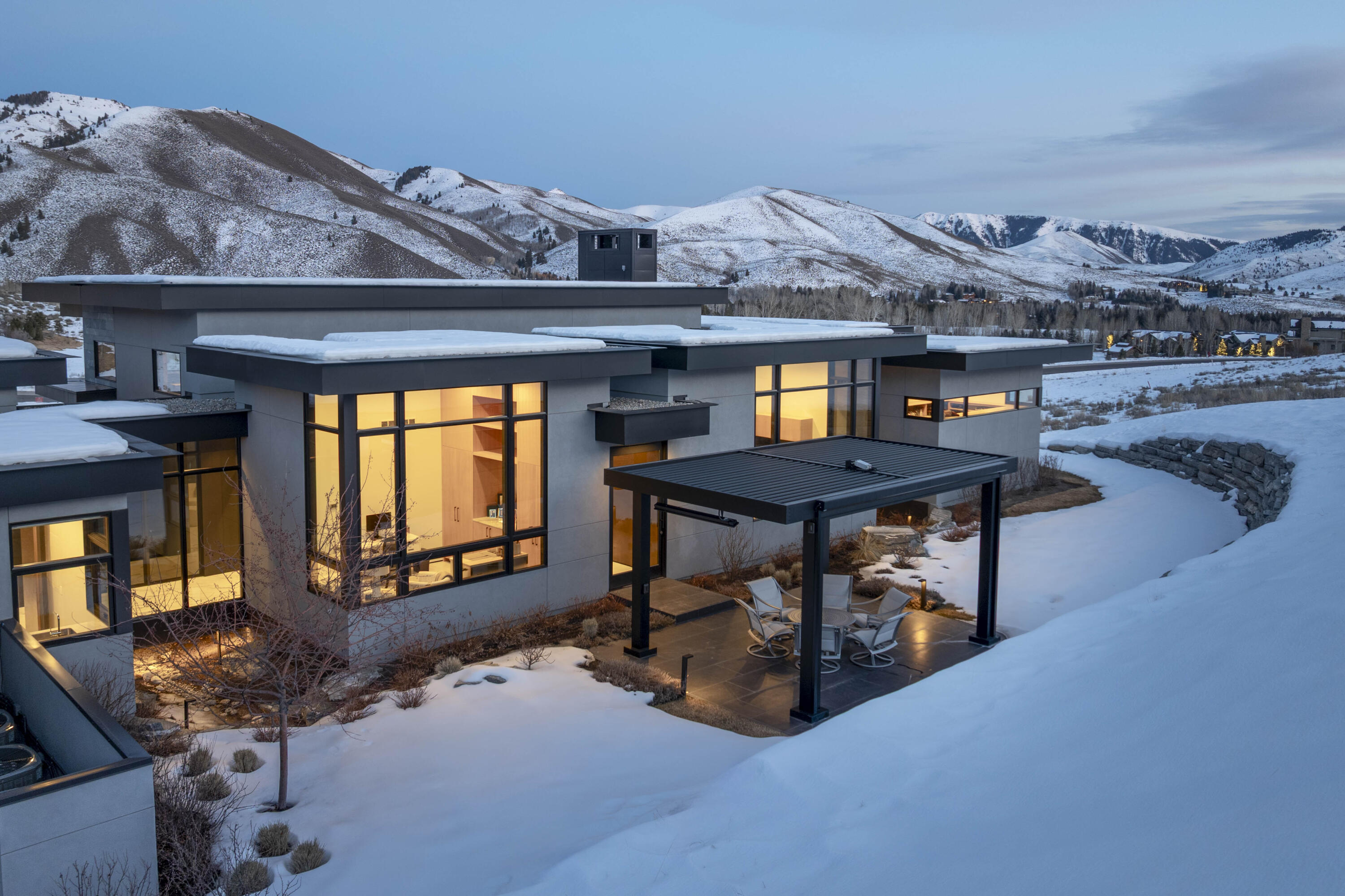 1 Monarch Lane Sun Valley, ID 83353 - Photo 54 of 55 Twilight Back Patio