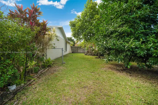 a backyard of a house