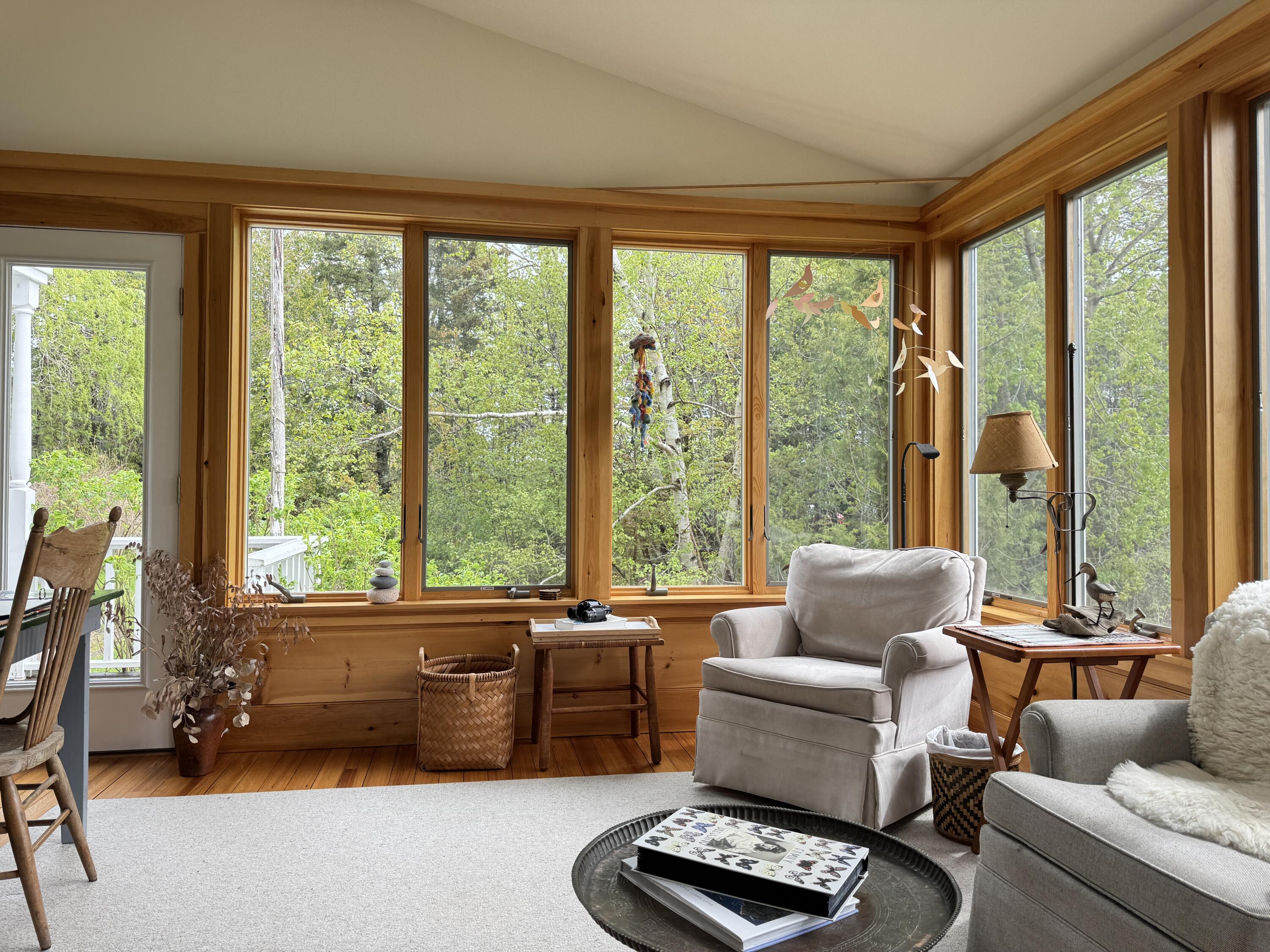 116 Bernard Road Bernard, ME 04612 - Photo 28 of 60 116 Bernard Road sunroom view to NE