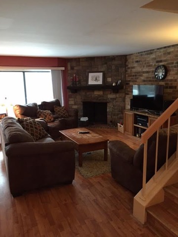 212 West Coventry Place Mount Prospect, IL 60056 - Photo 3 of 21 a living room with furniture and a fireplace