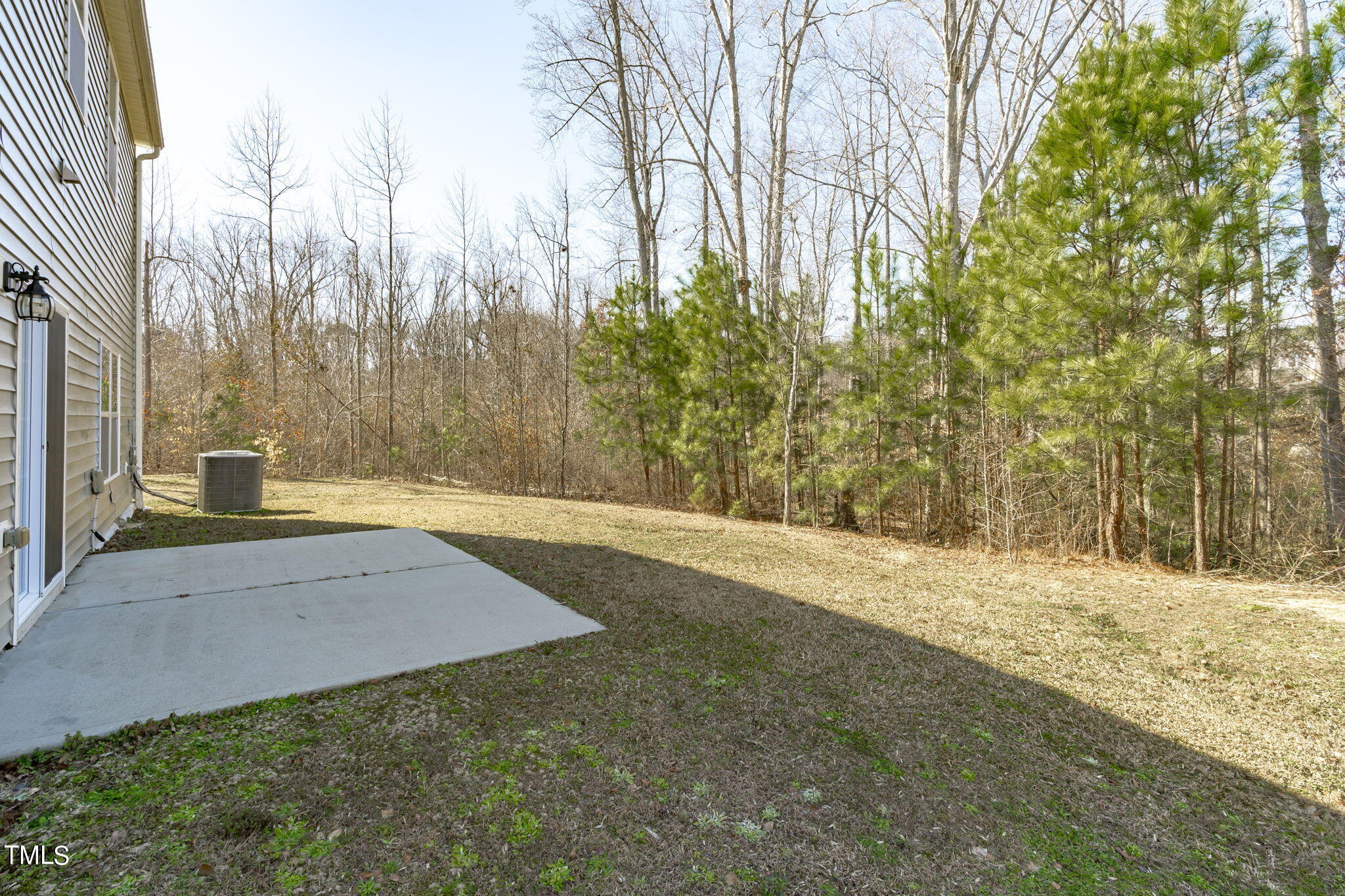3652 Tule Spring Street Raleigh, NC 27610 - Photo 42 of 51 a view of a yard with a tree