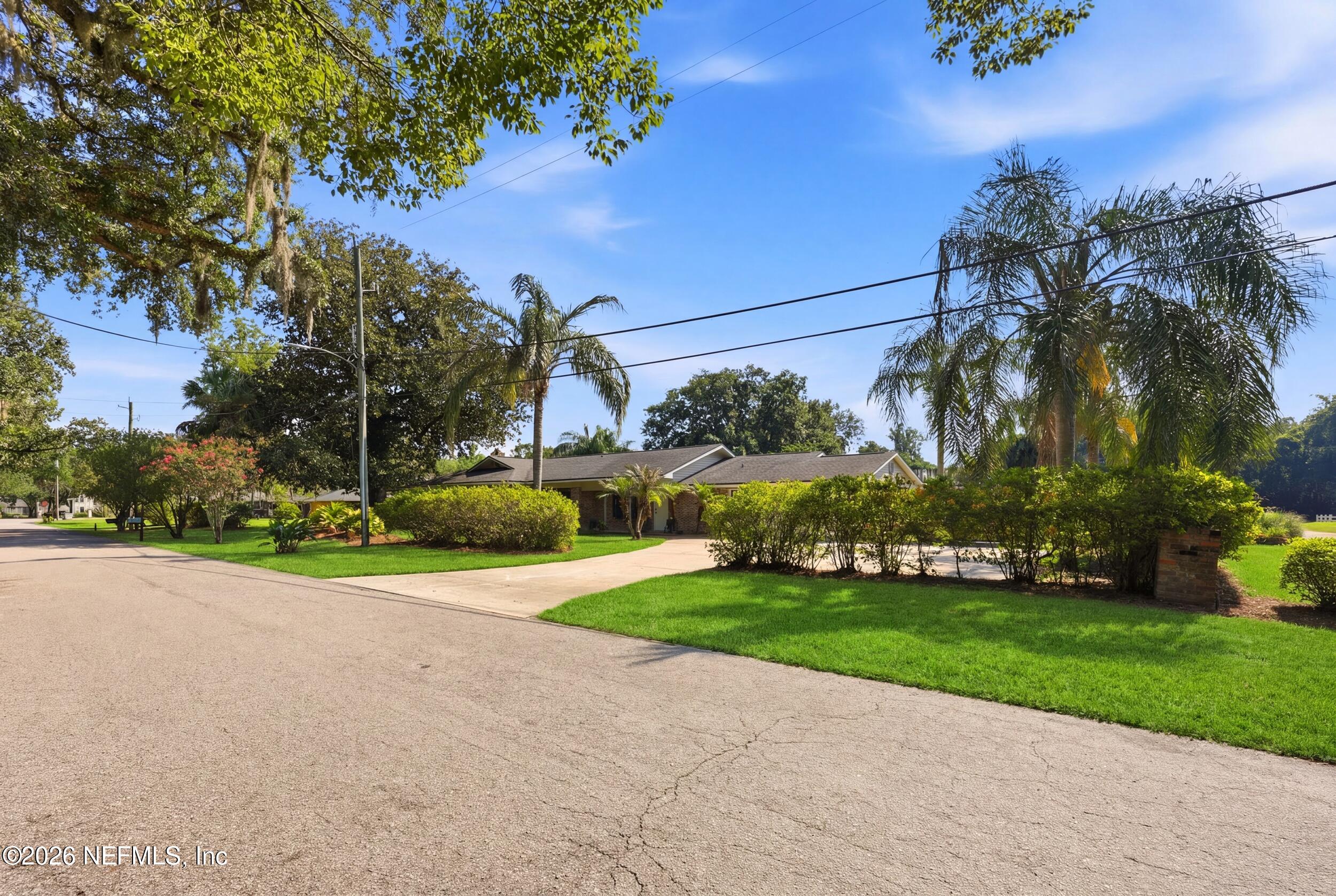 11627 Mandarin Terrace Road Jacksonville, FL 32223 - Photo 66 of 79 a view of a house with a big yard and palm trees