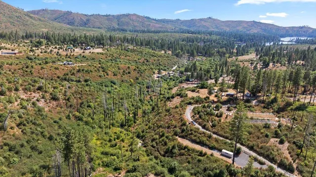 a view of lake with mountain