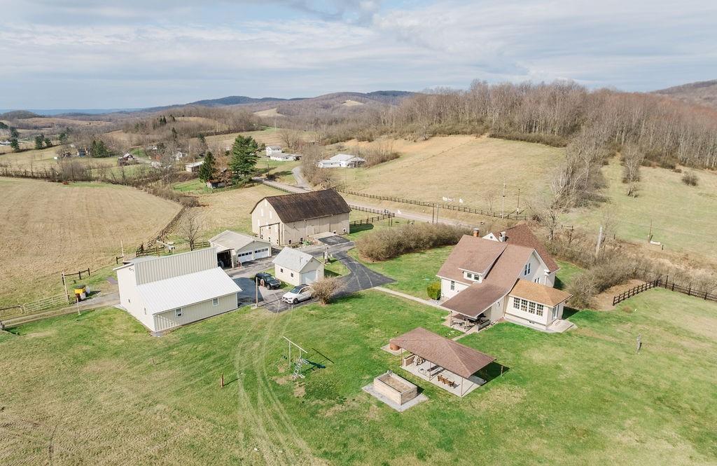 1898 Schellsburg Road Claysburg, PA 16625 - Photo 2 of 50 aerial closeup of the home, patio and covered patio/outdoor space