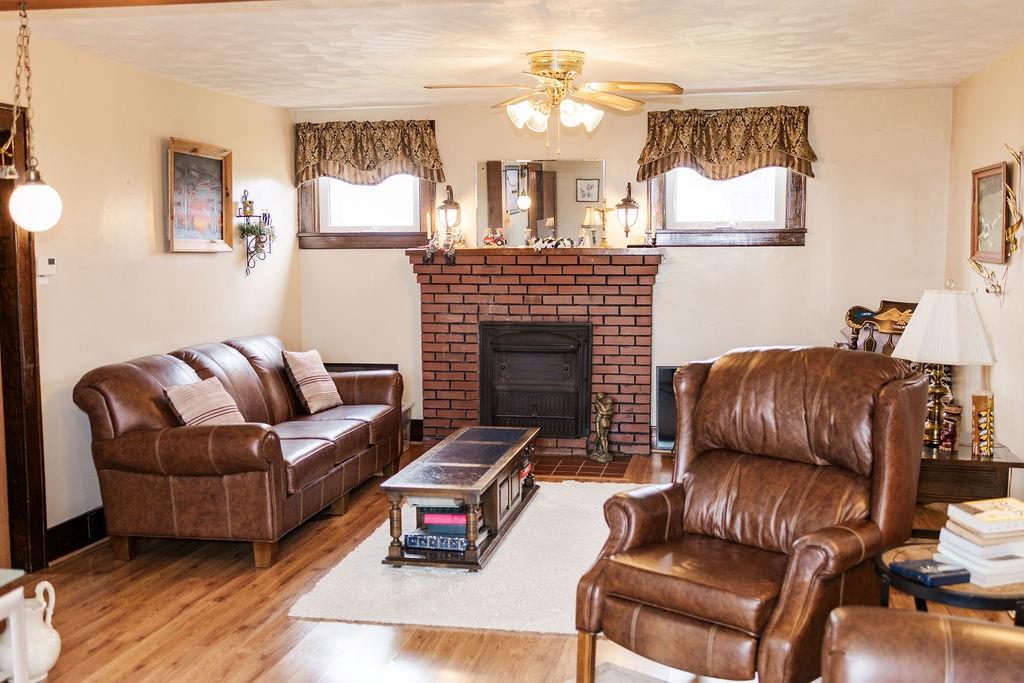 1898 Schellsburg Road Claysburg, PA 16625 - Photo 21 of 50 Original baseboard, trim and doors throughout the home. Woodburning insert in fireplace ready for use.