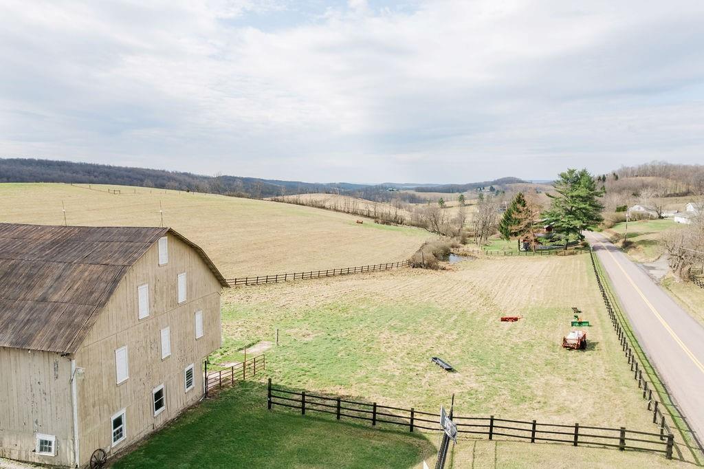 1898 Schellsburg Road Claysburg, PA 16625 - Photo 6 of 50 Aerial of fencing, fields and barn