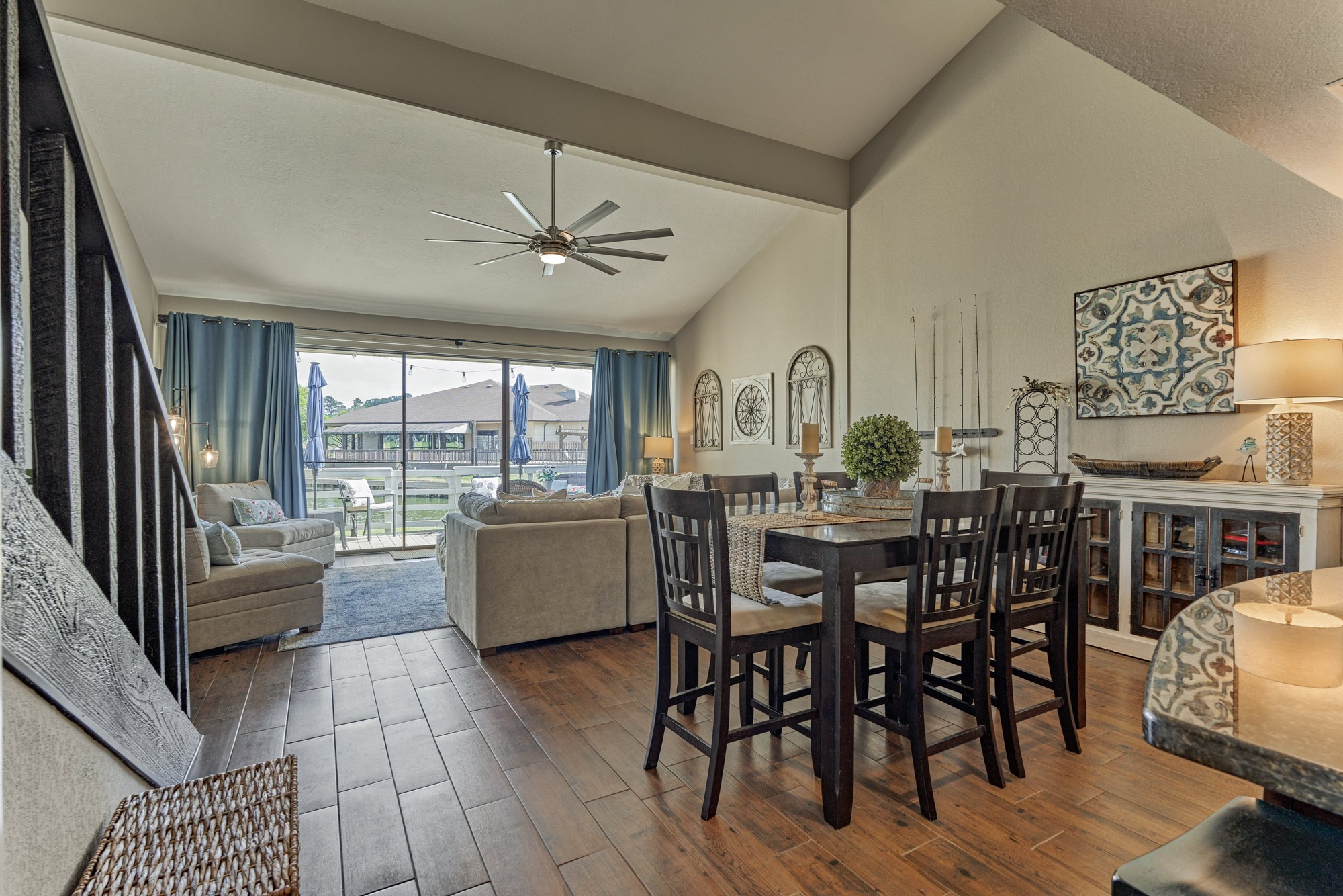 5 April Point Drive South Montgomery, TX 77356 - Photo 5 of 26 a view of a dining room with furniture window and wooden floor