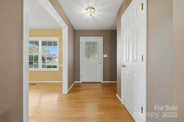 a view of a bathroom with a tub