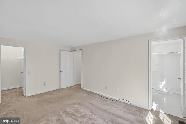 a view of an empty room