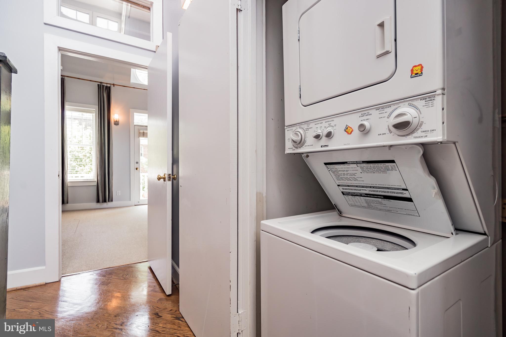 2302 17th Street Northwest Washington, DC 20009 - Photo 12 of 28 Upper Unit Washer & Dryer