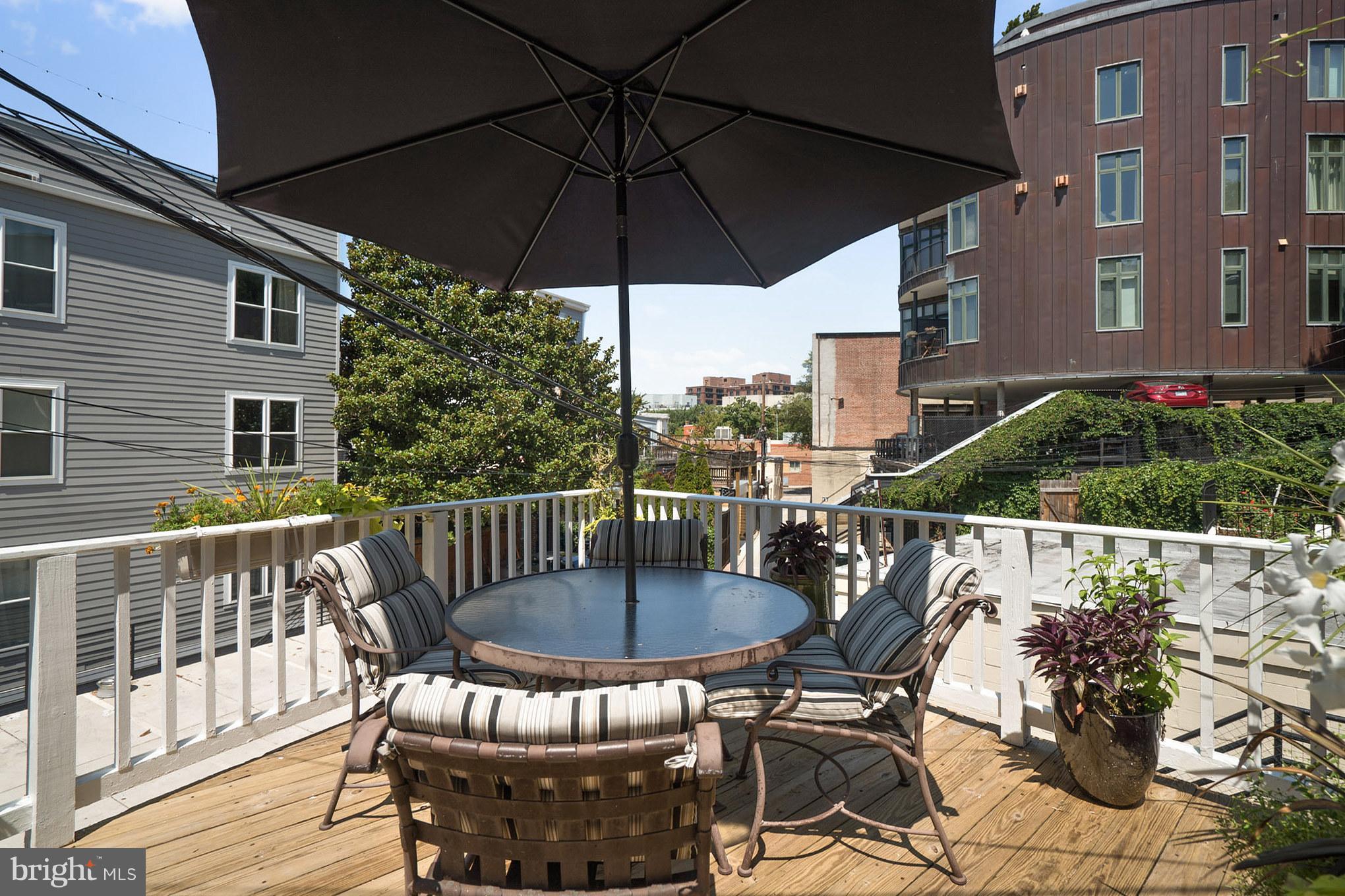 2302 17th Street Northwest Washington, DC 20009 - Photo 5 of 28 Private Patio off Living Room